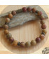 Bracelet en Jaspe marron mat
