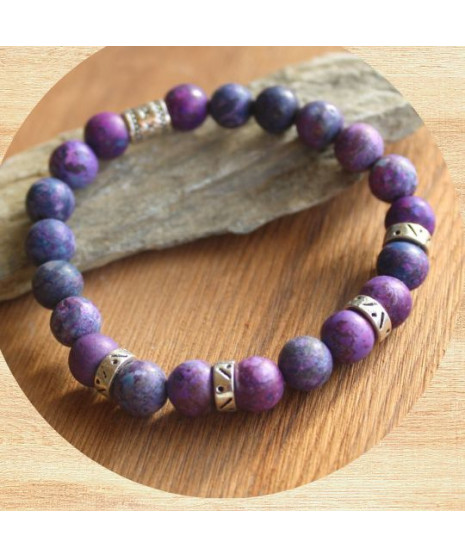 Bracelet Arbre de vie Agate noire