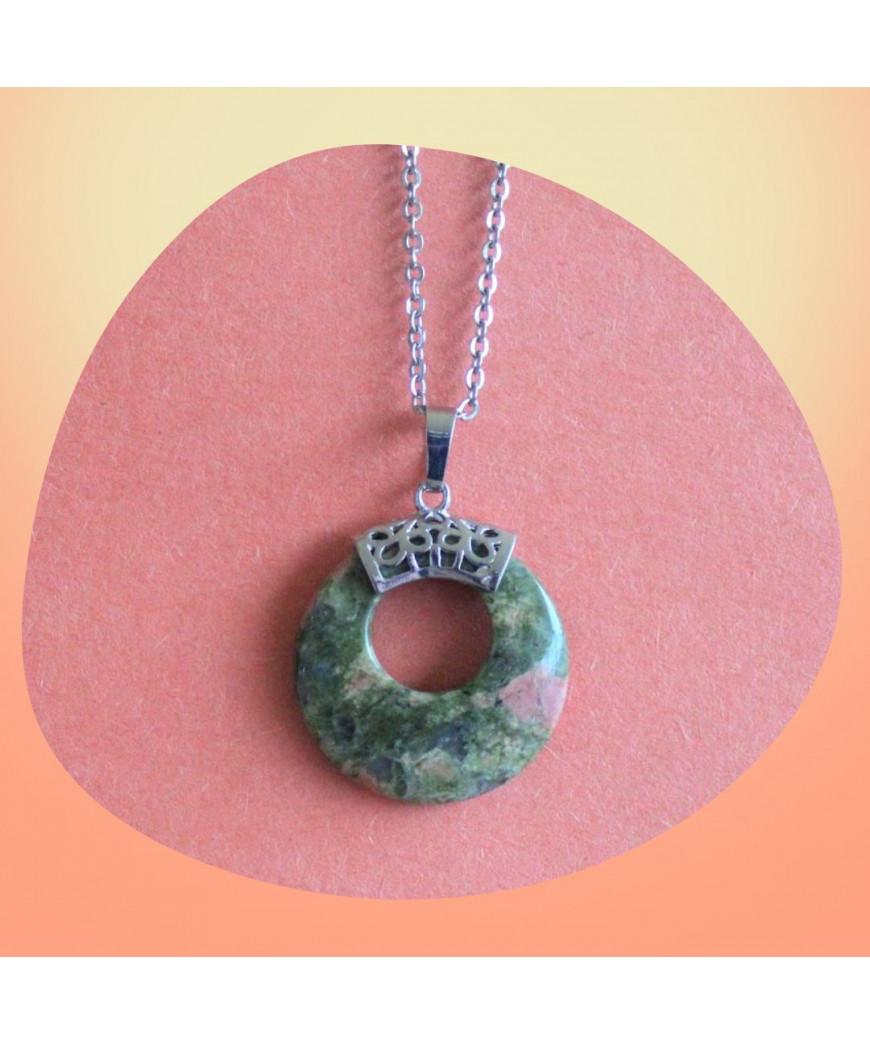 Pendentif en Unakite