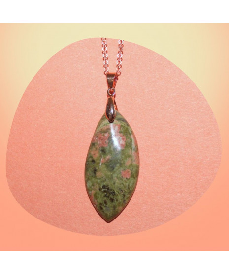 Pendentif en Unakite