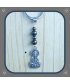 Porte-clefs Bouddha en Hématite