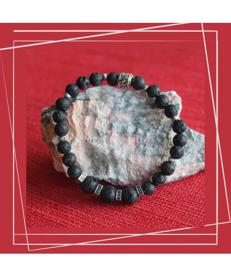 Bracelet en Pierre de lave