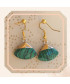 Boucles d'Oreilles Malachite
