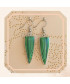 Boucles d'Oreilles Malachite