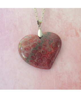 Pendentif Cœur Corail de...