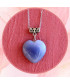 Pendentif Cœur en Dumortiérite