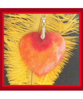 Pendentif Cœur en Jade