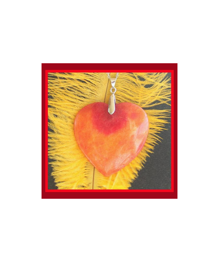 Pendentif Cœur en Jade