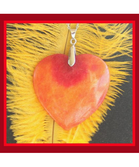 Pendentif Cœur en Jade