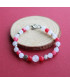 Bracelets Duo en Jade et Agate blanche