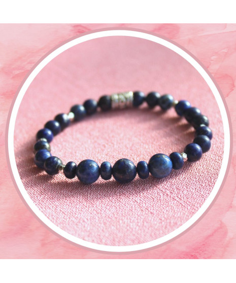 Bracelet  en Lapis Lazuli