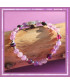 Bracelet Cœur en Agate violette