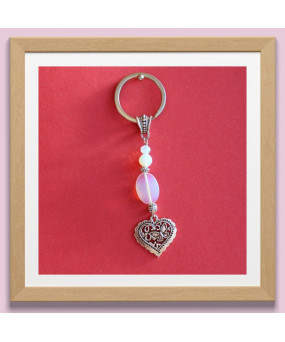 Porte-clefs Cœur en Pierre...
