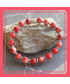 Bracelet en Jaspe Sédiments d'Océan rouge