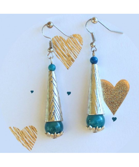 Boucles d'oreilles en Apatite