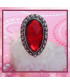 Bague rouge en Grenat