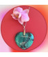 Pendentif Cœur en Agate verte