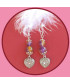 Boucles d'oreilles Cœurs en Amétrine