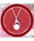 Pendentif  boule en Quartz rose