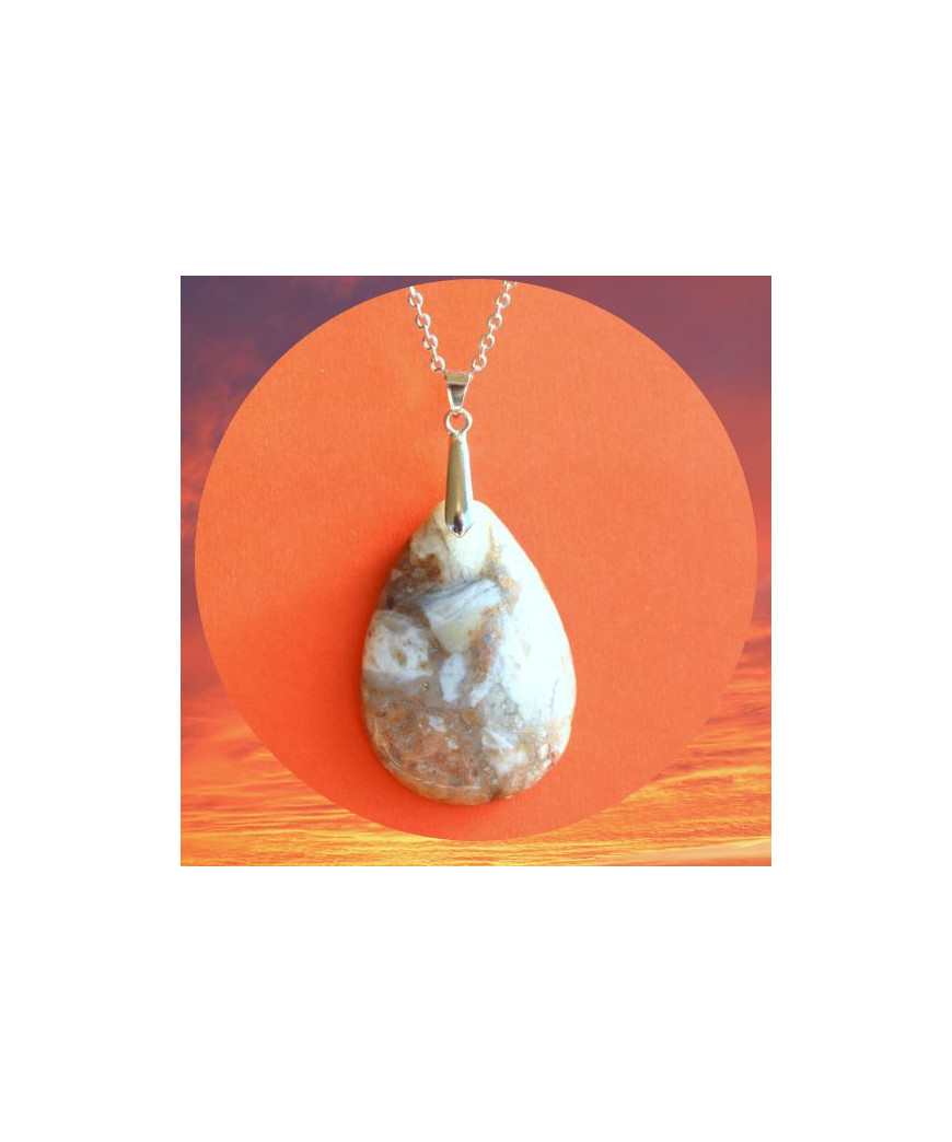 Pendentif en Agate bambou