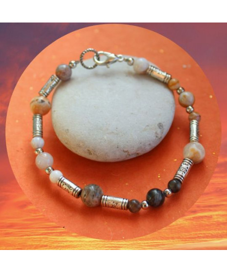 Bracelet en Agate bambou