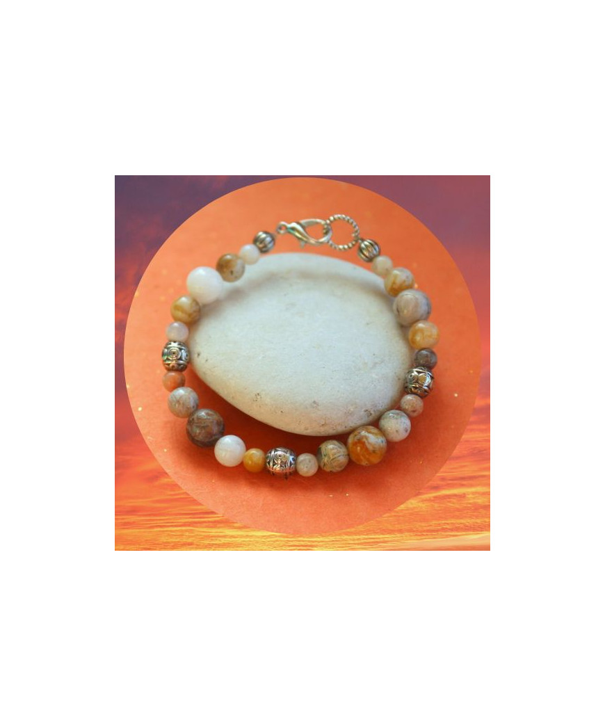 Bracelet en Agate bambou