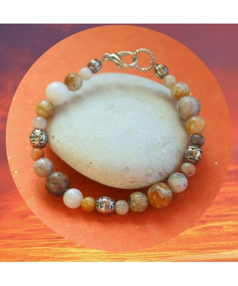 Bracelet en Agate bambou