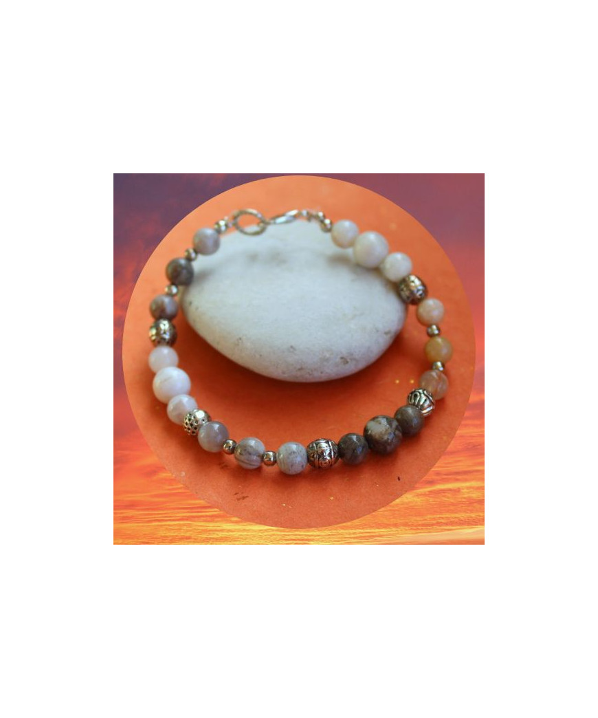 Bracelet en Agate bambou