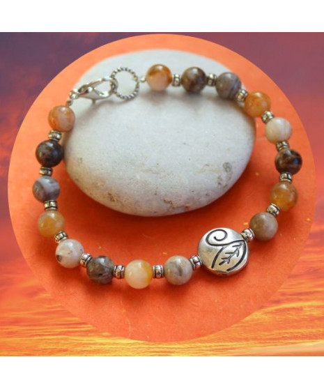 Bracelet en Agate bambou