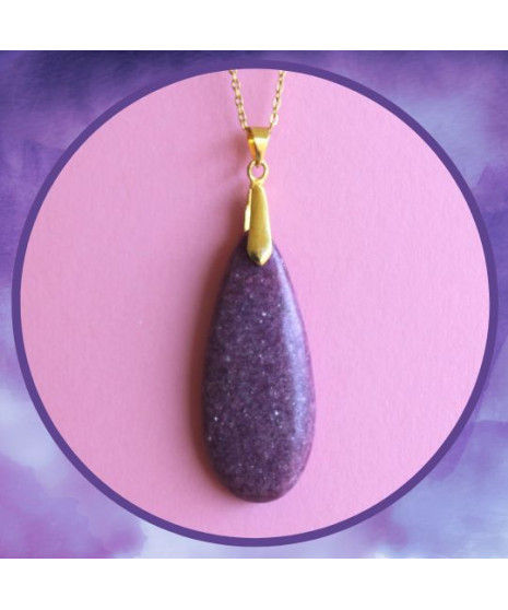 Pendentif en Lépidolite