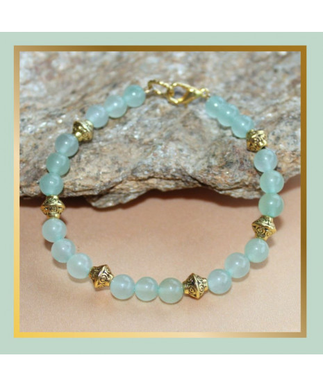 Bracelet en Aventurine verte