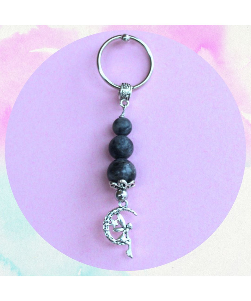Porte-clefs Fée en Labradorite
