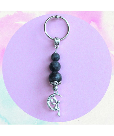Porte-clefs Fée en Labradorite
