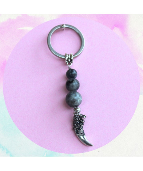 Porte-clefs Dragon en Labradorite