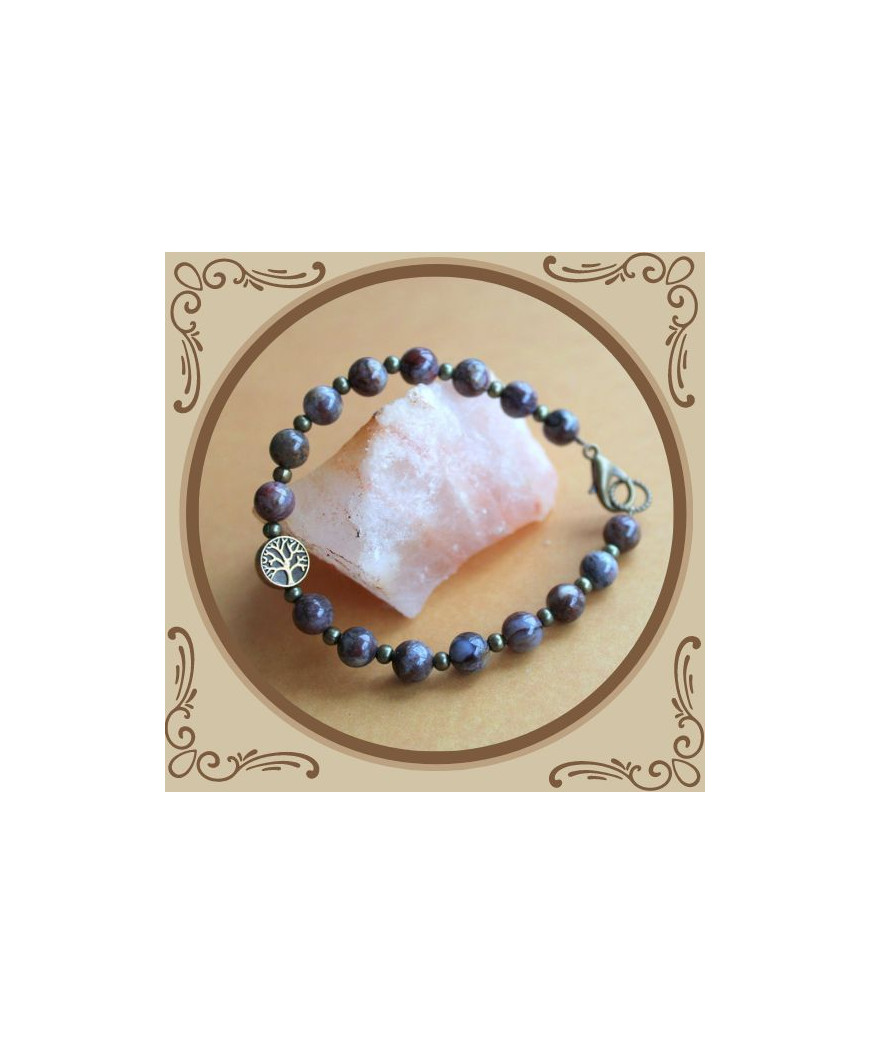 Bracelet Arbre de vie en Pietersite