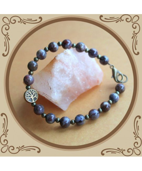 Bracelet Arbre de vie en Pietersite