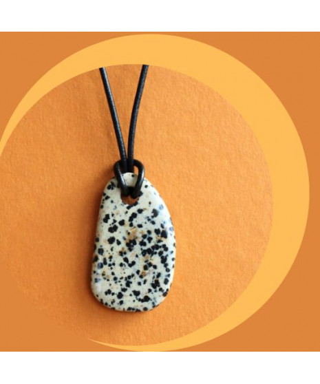 Pendentif en Jaspe dalmatien