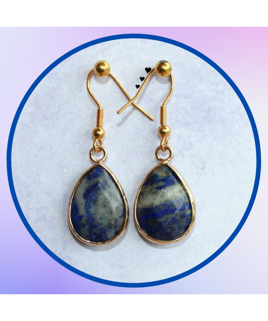 Boucles d'oreilles en Lapis Lazuli