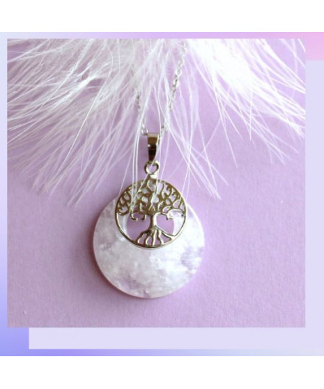 Pendentif Arbre de Vie en Cristal de roche