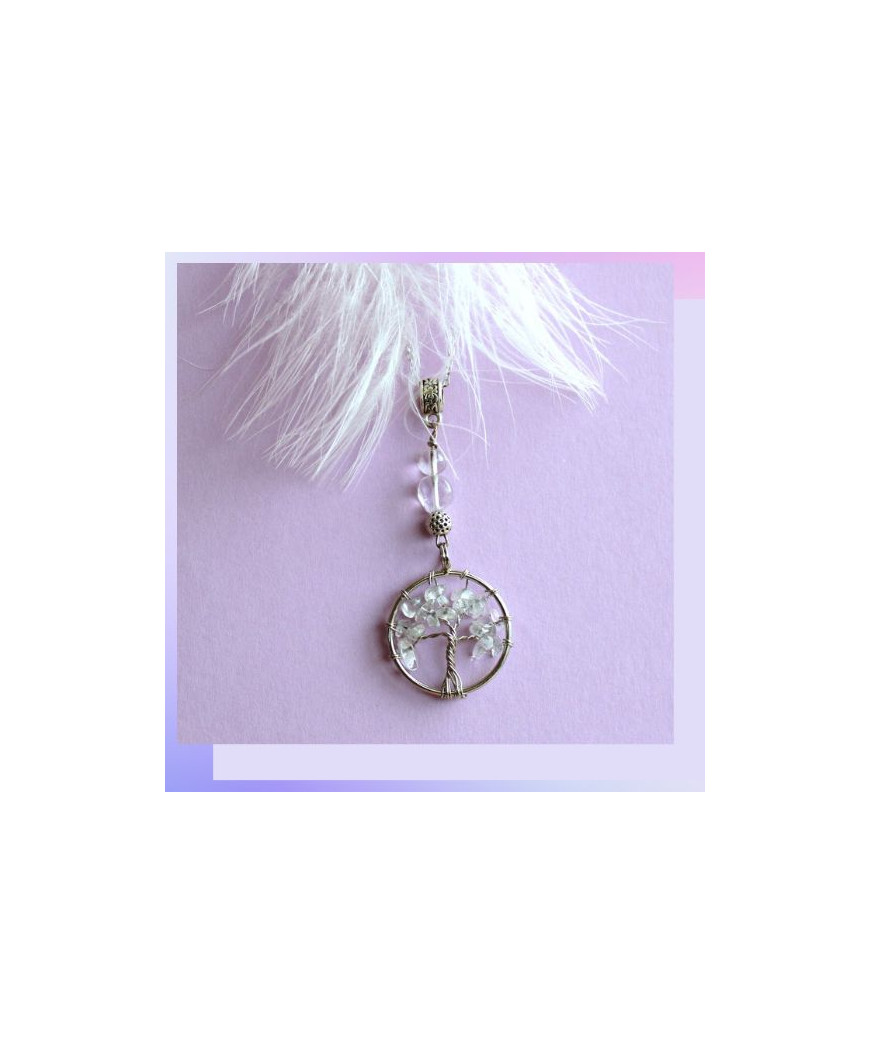 Pendentif Arbre de Vie en Cristal de roche