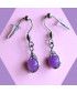 Boucles d'oreilles en Améthyste