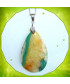 Pendentif Agate vert et jaune