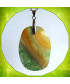Pendentif Agate vert et jaune