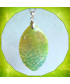 Pendentif Agate vert et jaune