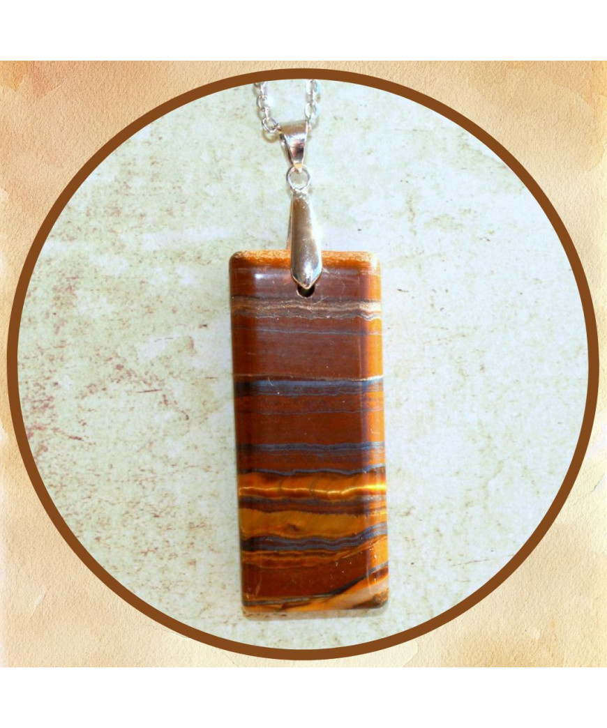 Pendentif en Œil de Tigre
