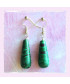 Boucles d'Oreilles Malachite