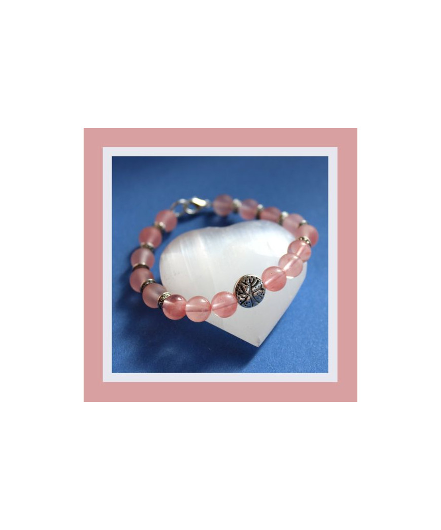 Bracelet Arbre de vie en Quartz Cherry