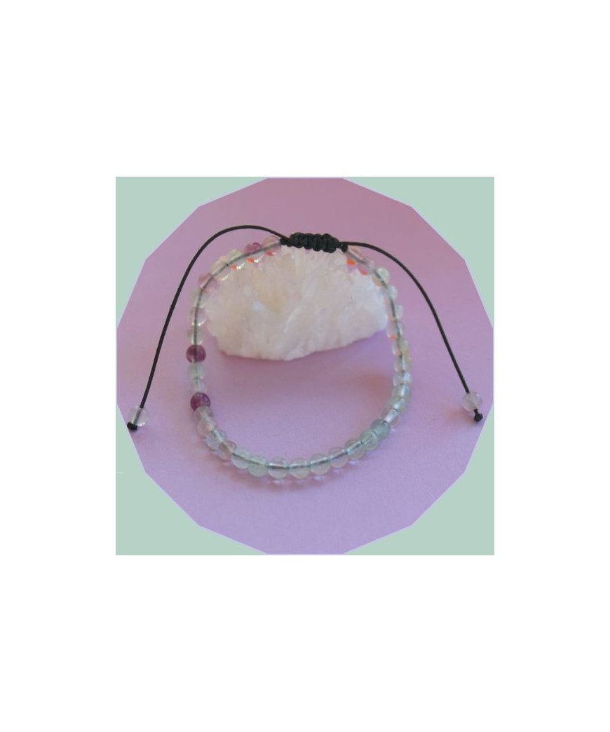 Bracelet coulissant en Fluorite