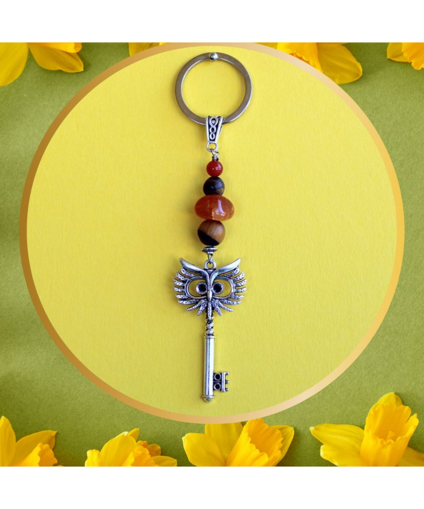 Porte-clefs Clefs Tête de chouette
