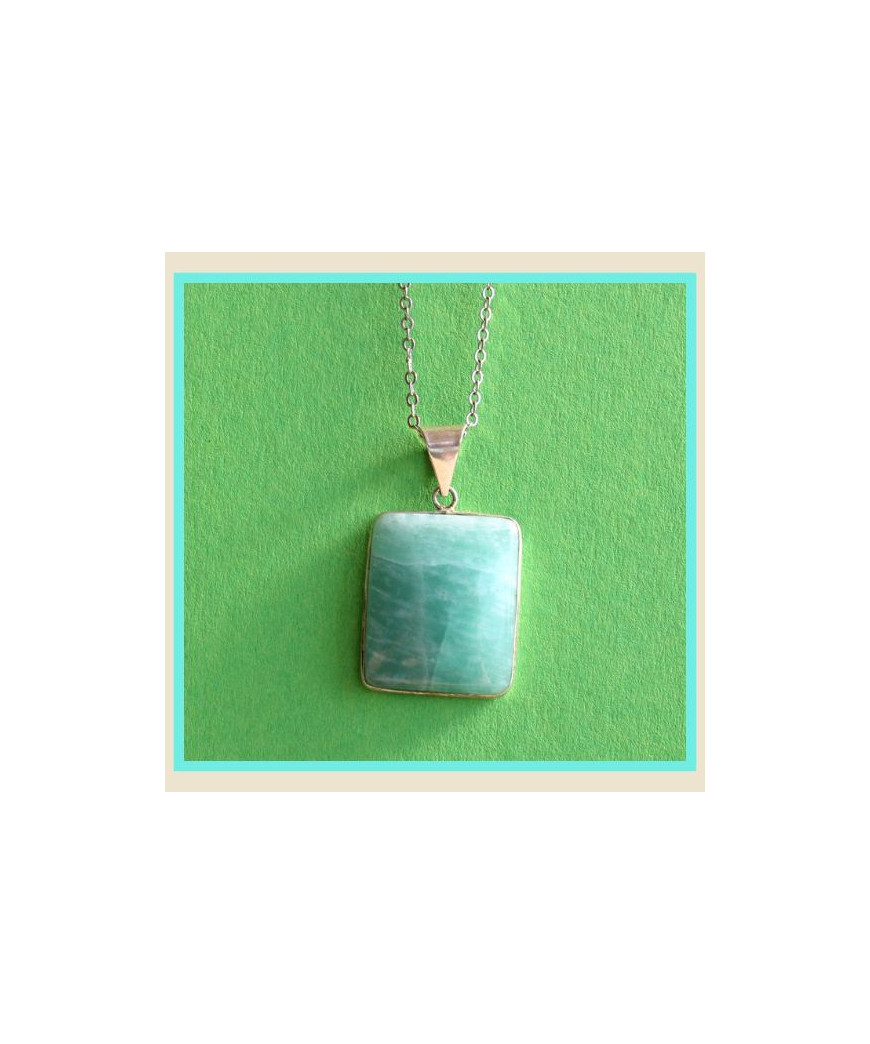 Pendentif en Amazonite
